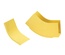 Угол вертикальный вверх пластикового лотка FiberGuide® 51х51 с крышкой, угол: 45, цвет: жёлтый