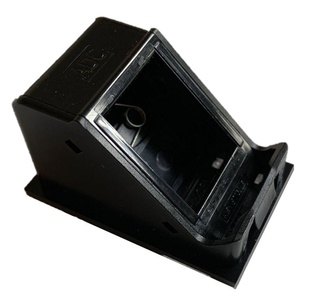 Угловой (recessed) адаптер для установки гнезда, серия: LJ6C, цвет: чёрный