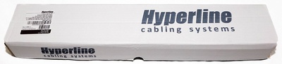 Hyperline SHE19-6SH-B-2.5EU Блок розеток для 19" шкафов, горизонтальный, 6 розеток Schuko, автоматический выключатель, кабель питания 2.5м (3х1.5мм2) с вилкой Schuko 16A, 250В, 482.6x44.4x44.4мм (ШхГхВ), корпус алюминий, черный