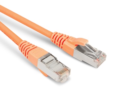 Hyperline PC-LPM-STP-RJ45-RJ45-C6-10M-LSZH-OR Коммутационный шнур U/FTP, экранированный, Cat.6 (100% Fluke Component Tested), LSZH, 10 м, оранжевый