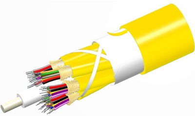 Внутренний оптический кабель, кол-во волокон: 72, Тип волокна: G.652.D and G.657.A1 TeraSPEED® буфер 900мк, конструкция: ODC 6x12 Tube с диэлектрическим силовым элементом, изоляция: Riser, диаметр: 19,88 мм, -20 - +70 град., цвет: жёлтый