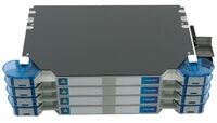 Шасси FACT™ Patch-Only 192 LC/APC SM с 8 поддонами, организация кабеля: left/right routing, цвет: серый, высота: 4E=2.8RU
