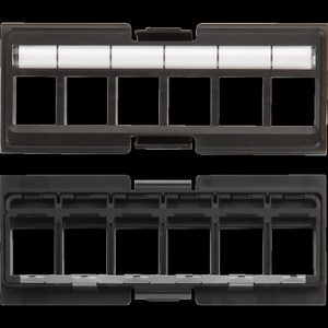 Адаптерная планка 6 x Keystone RJ45 (без модулей), экранированная, без шторок
