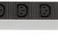 Hyperline SHT19-6IEC-F-2.5IEC Блок розеток для 19" шкафов, горизонтальный, 6 розеток IEC320 C13, защита от перенапряжения (сменный блок), кабель питания 2.5м (3х1.0мм2) с вилкой IEC320 C14 10A, 250В, 482.6x44.4x44.4мм (ШхГхВ), корпус алюминий