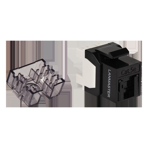 Модуль Keystone, RJ45, неэкранированный, кат.5E, со встроенной шторкой, 180 градусов, цвет: белый
