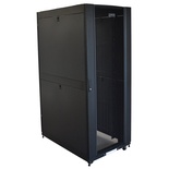 Шкаф LANMASTER DCS 48U 800x1070 мм, с перфорированными дверьми, без боковых панелей, черный
