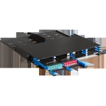 Бокс 19" на 12 компактных кассет MPO, 1U, черный