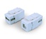 Hyperline KJ1-USB-A-B2-WH Проходной соединитель формата Keystone Jack USB 2.0 (Type A-B), ROHS, белый
