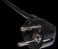 Шнур питания C13-Schuko угловая, 3х0.75, 220В, 10А, цвет: белый, 1 метр