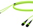Претерминированный кабель 24 волокна LazrSPEED® WideBand OM5 2xMPO12(f)/2xMPO12(m), изоляция: LSZH, EuroClass B2ca, t=-10-+60 град., цвет: lime