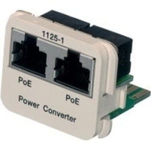 Адаптерная вставка AMP CO™ Plus 2xRJ45 Cat.6 POE Converter B->A Fast Ethernet, цвет: миндальный (RAL 9013)