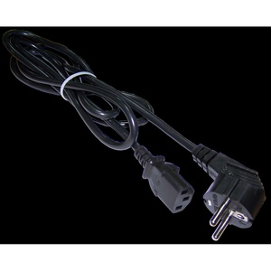 Шнур питания C13-Schuko угловая, 3х0.75, 220В, 10А, синий, 1 метр