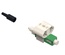Соединитель TeraSPEED® Fiber Qwik II-SC Connector™ APC SM, для быстрой установки, цвет: зелёный, уп.: 25 шт.