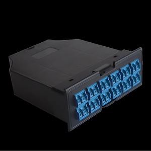 MPO кассета OS2, для модульной панели LAN-FRM-PP-STP/1U, 24xLC, тип B, низкие потери, черная