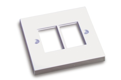 Рамка серии BS на 2 лицевых панели LJ6C (25х39), цвет: белый
