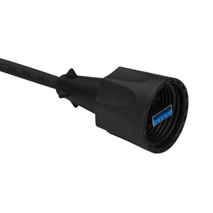 Индустриальный шнур LANMASTER USB 3.0, IP68, 3.0 м, черный