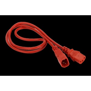 Шнур питания C13-C14, 3х0.75, 220В, 10А, цвет: белый, 1 метр