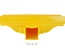 Опуск-вставка FiberGuide® Downspout 51х51, с крышкой, для лотков типоразмеров 50x50, цвет: жёлтый