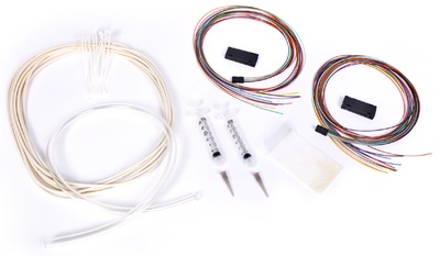 2 x 12 Fiber Breakout Kit, outside plant cable, gel blocking