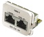 Адаптерная вставка AMP CO™ Plus 2xRJ45 (1хFastEthernet / 1хISDN) Cat6a, цвет: миндальный (RAL 9013)
